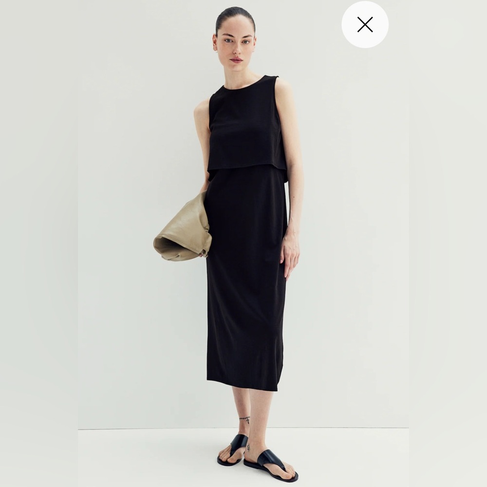 H&M Black Midi Dress